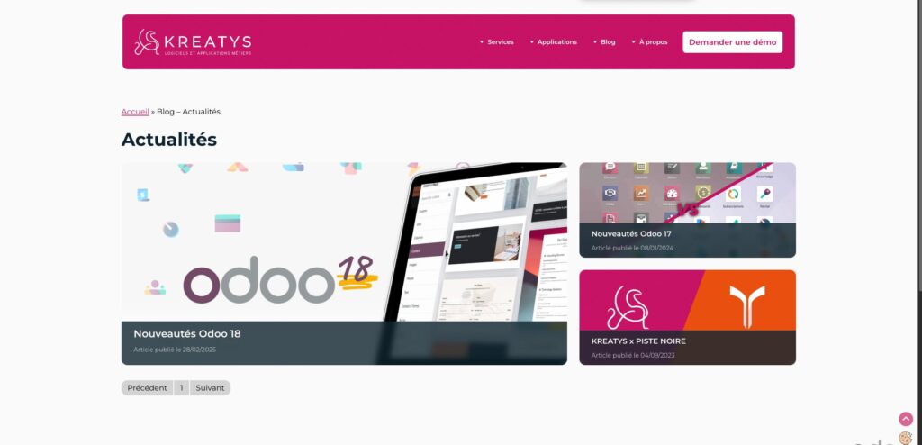création site Odoo